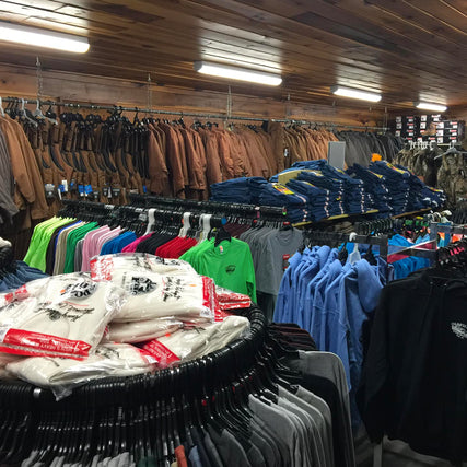 Apparel & BootsCheck out our apparel and boots department!